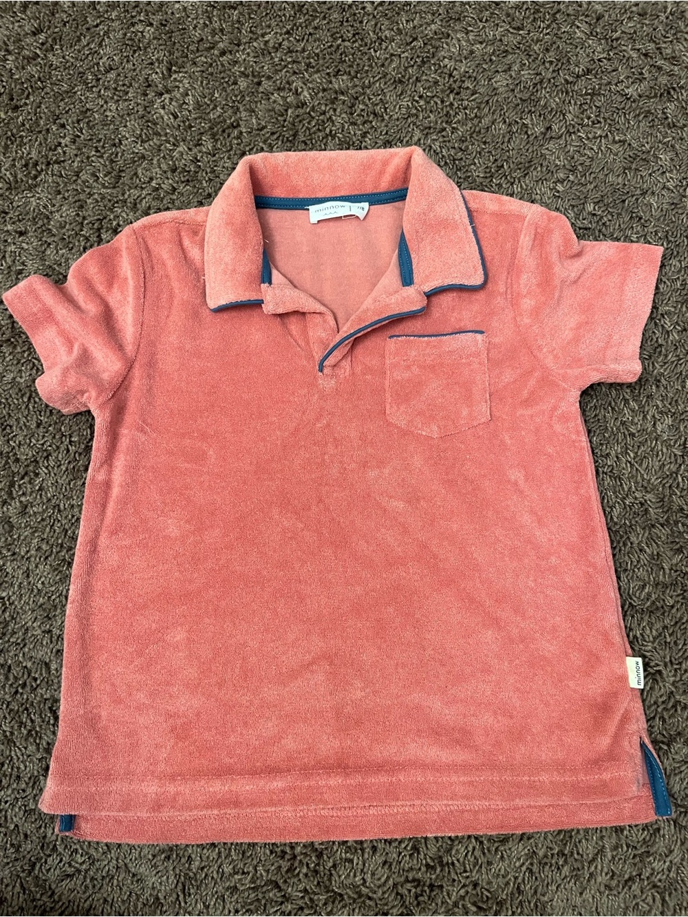 Minnow Boys French Terry Shirt Size 7/8